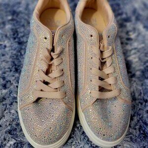 Madden NYC Rhinestone Sneakers in Blush - *NWOT*